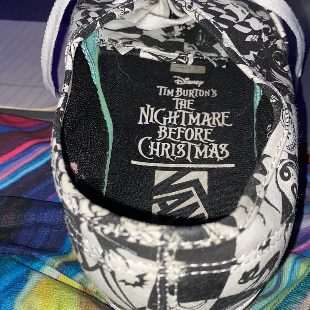 Vans x Disney Nightmare Before Christmas ComfyCush Checkered Sneakers